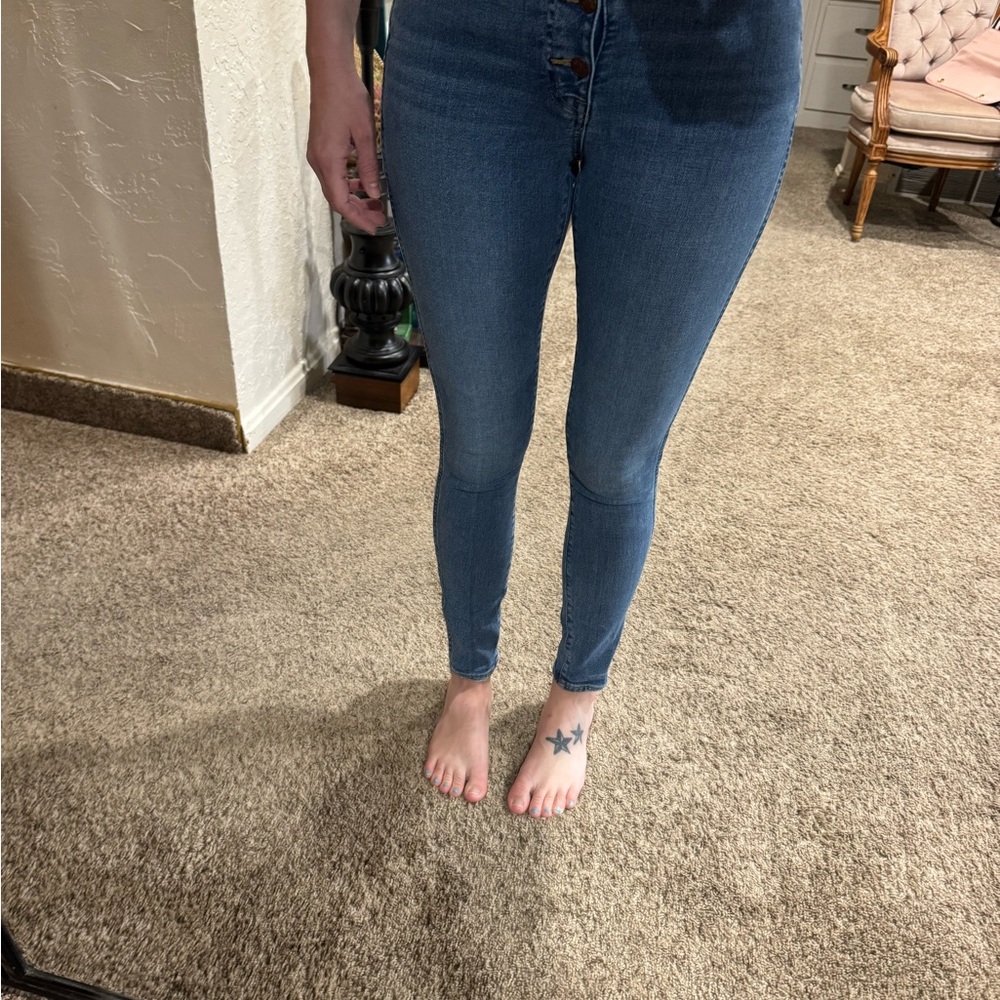Madewell Blue Skinny Jeans Classic Fit